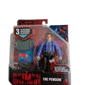 The Batman The Penguin NEW Action Figure -DC Comics -3 Accessories-Mystery Card